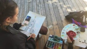 Продолжается учебная практика у студентов 3 курса отделения «Дизайн (по отраслям)»!